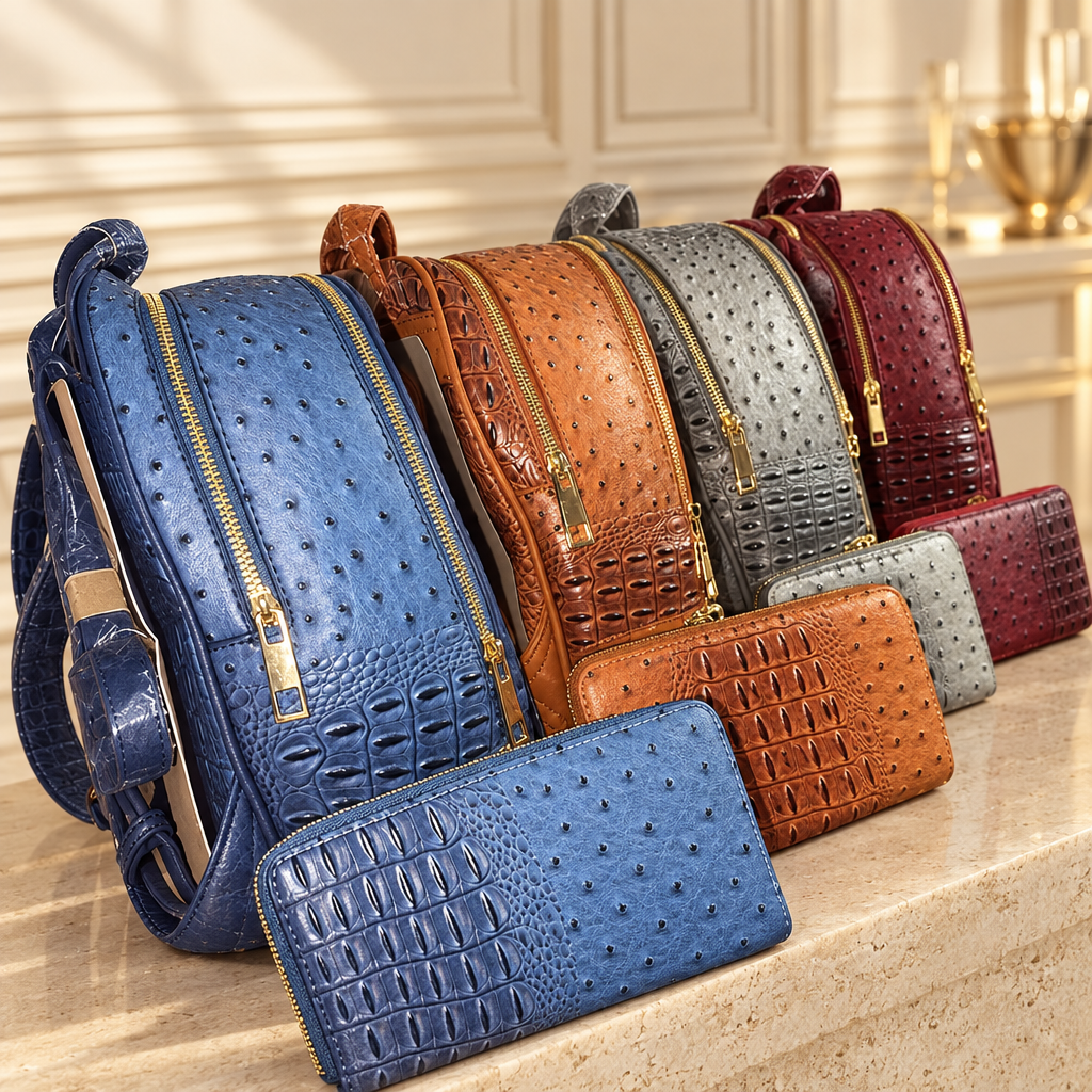 Backpacks with an elegant boutique background